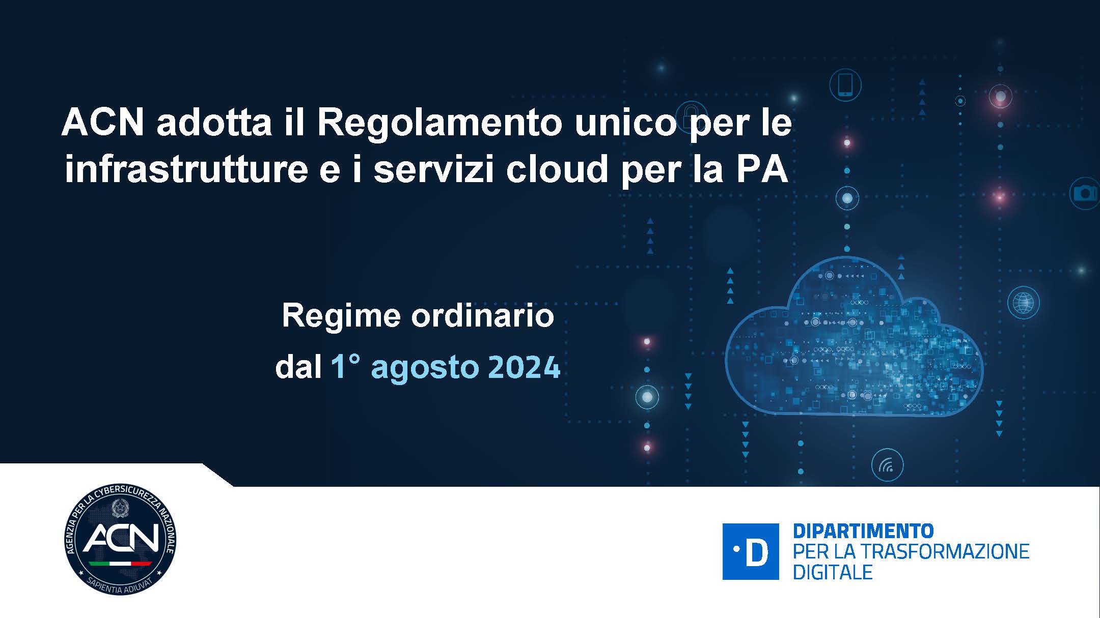 Con le nuove norme per la qualificazione, termina il periodo transitorio della regolazione dei servizi cloud. La norma in vigore dal 1° agosto 2024